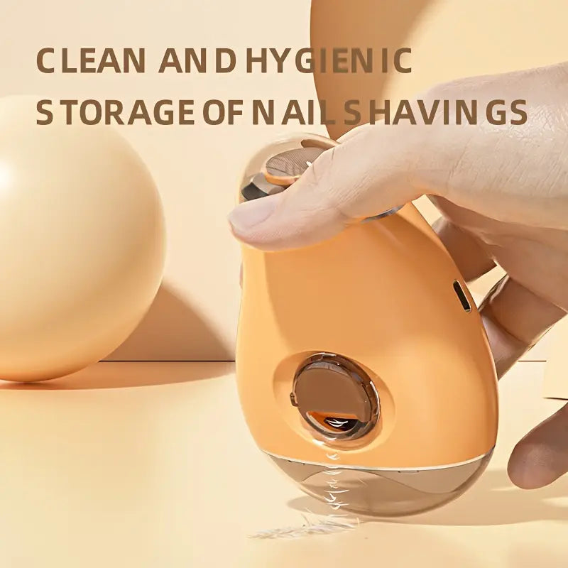 Rechargeable 2-in-1 Electric Nail Clippers & Grinder Tool, Integrated Trimming & Polishing