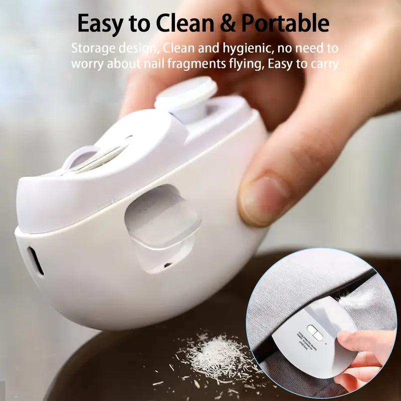 2in 1 Automatic Electric Nail Clipper with Polishing