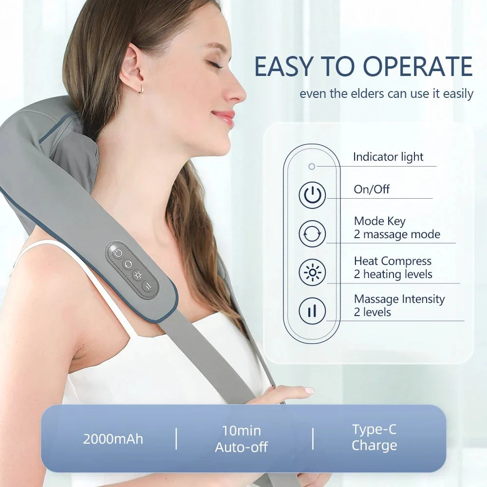 Neck And Shoulder Massager For Relaxation