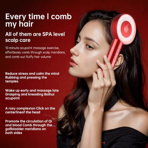 Trilogy Red Light Therapy Hair Scalp Massager & Oil Applicator