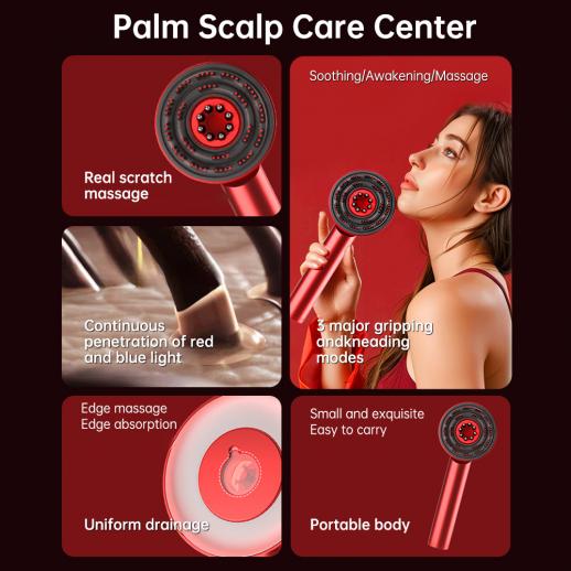 Trilogy Red Light Therapy Hair Scalp Massager & Oil Applicator