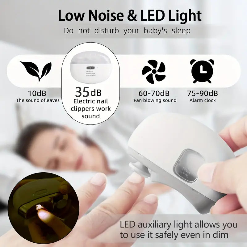 2in 1 Automatic Electric Nail Clipper with Polishing