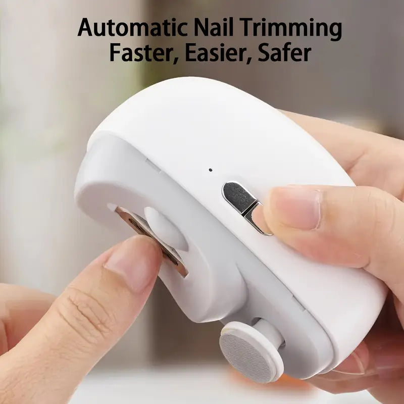 2in 1 Automatic Electric Nail Clipper with Polishing