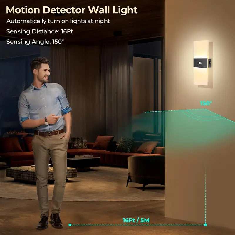 Contemporary Wall Lamps, Rechargeable Magnetic Cordless Night Lamp
