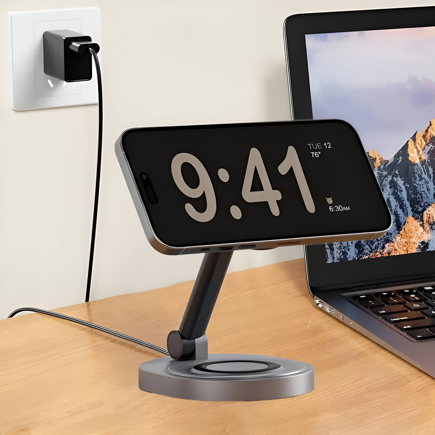 Folding Magnetic Wireless Charger - 2 In 1