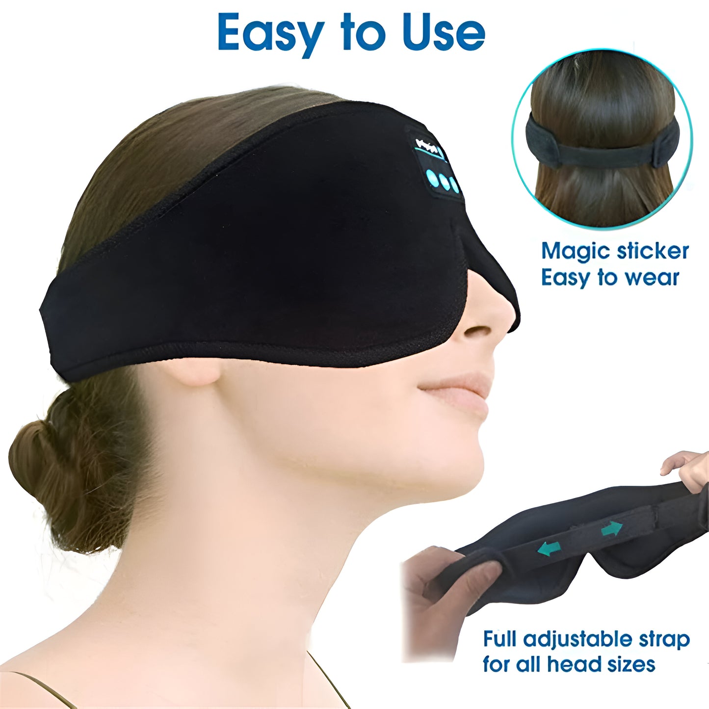 3D Eye Mask & Headband - Sleeping Mask