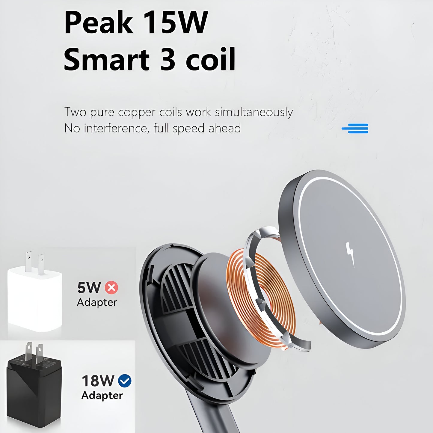 Folding Magnetic Wireless Charger - 2 In 1