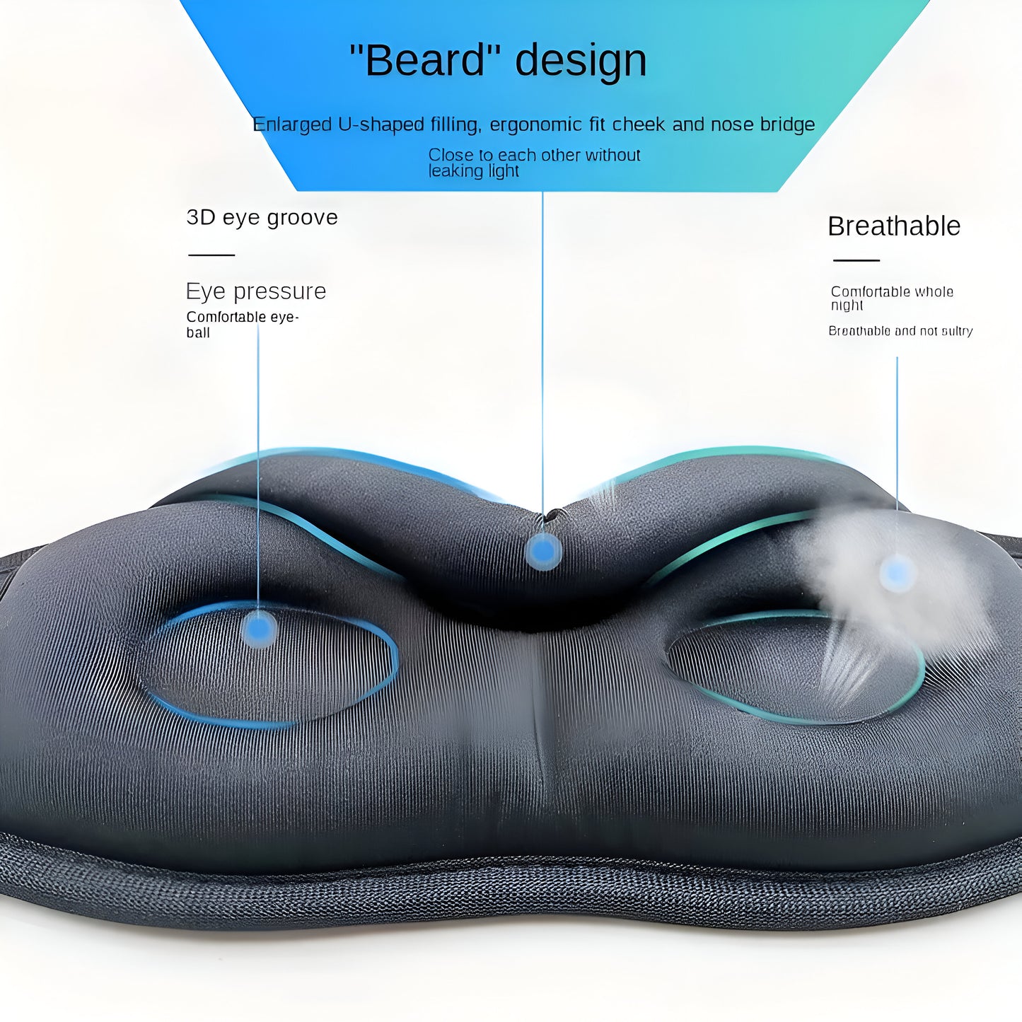 3D Eye Mask & Headband - Sleeping Mask