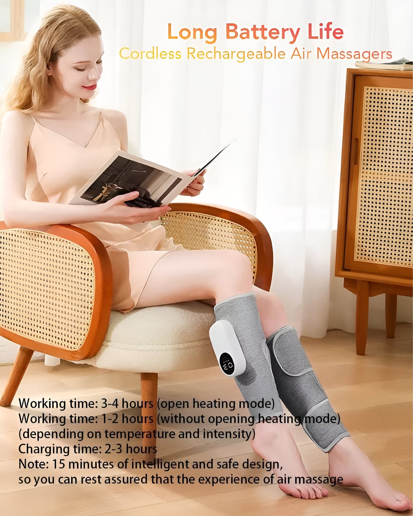Electric Foot Massager - Wireless Air Compress