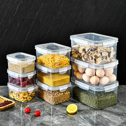 BPA Free Plastic Food Storage Containers with Lids, Suitable for Refrigerators, Multifunctional Sealed