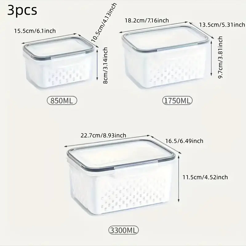 BPA Free Plastic Food Storage Containers with Lids, Suitable for Refrigerators, Multifunctional Sealed