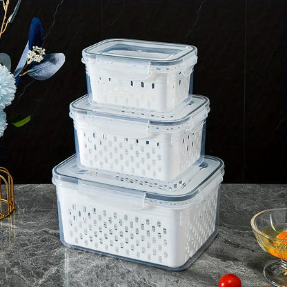 BPA Free Plastic Food Storage Containers with Lids, Suitable for Refrigerators, Multifunctional Sealed