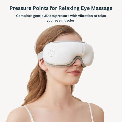 Heated Eye Massager For Migraines, Rechargeable Eye Mask Facial Massager