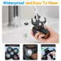 Cordless Rechargeable Electric Head Shaver with LED Display