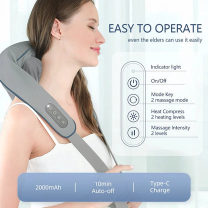 Neck And Shoulder Massager For Relaxation