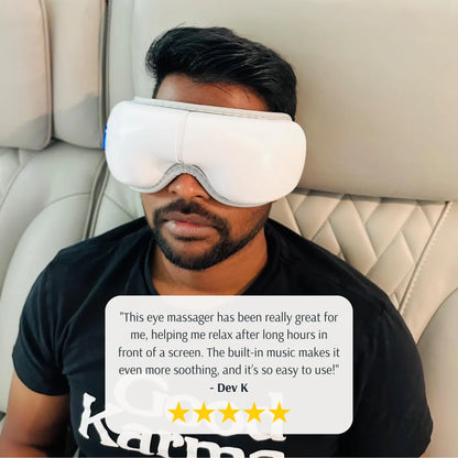 Heated Eye Massager For Migraines, Rechargeable Eye Mask Facial Massager