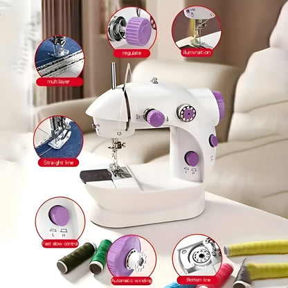 Automatic Heavy-Duty Sewing Machine - 110V US Plug, Portable