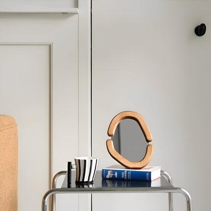 Cosmetic Retro Vanity Mirror Wall-mounted Vanity Mirror Single-sided Desktop Mirror Personal