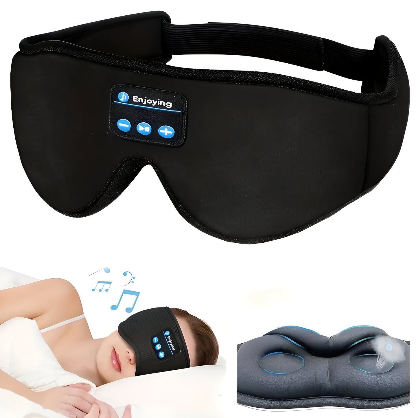 3D Eye Mask & Headband - Sleeping Mask