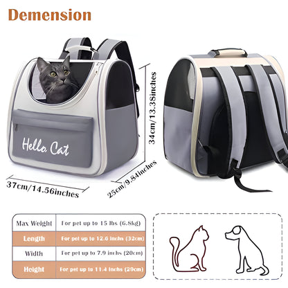 Cat Outdoor Carrier Bag - Breathable, Portable, 0-7.5kg